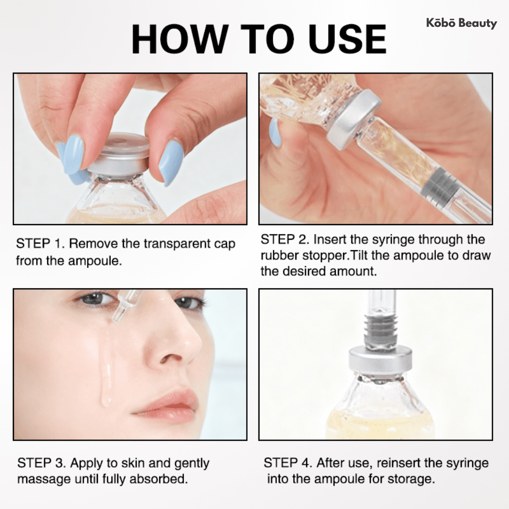 Collagen Silk Peptide Facial Ampoule - Kōbō Beauty