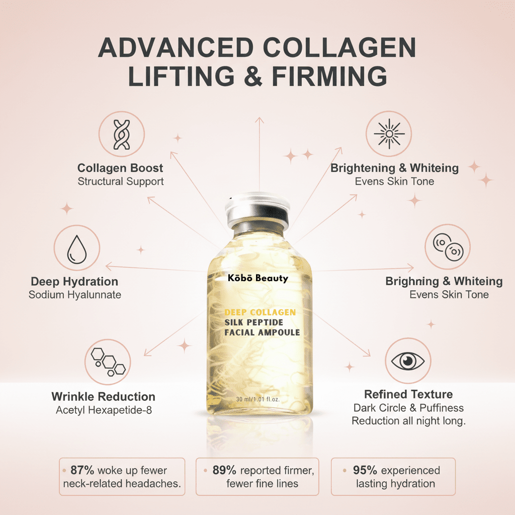 Collagen Silk Peptide Facial Ampoule - Kōbō Beauty