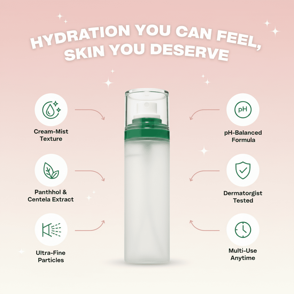 Panthenol Hydrating Cream Spray - Kōbō Beauty